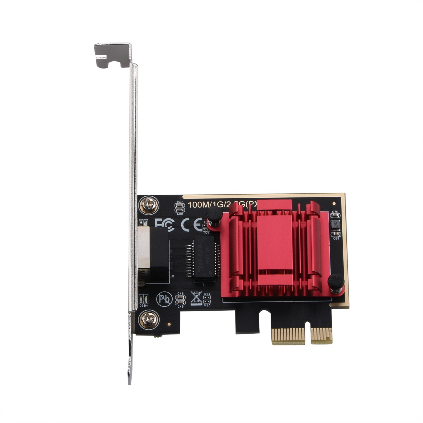 2.5G Gigabit Ethernet Adapter RJ45 RTL8125 PCI-E Gaming Network Card For Windows