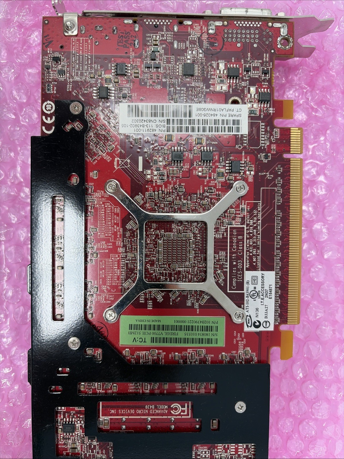 Ati FireGL V7700 512MB PCIe DVI DP S.VIDEO 6PIN Works Great NOS
