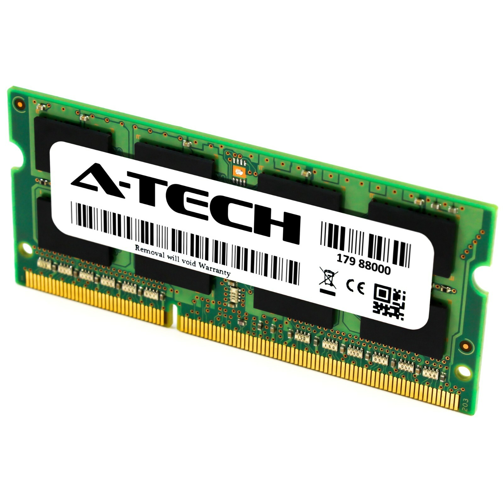 A-Tech 8GB DDR3 1600 PC3-12800 Laptop SODIMM 204-Pin Memory RAM PC3L DDR3L 1x 8G