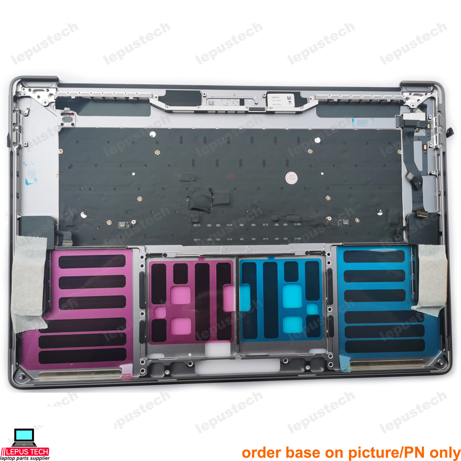 MacBook Pro 15 A1990 2018 2019 backlit Germany DE keyboard palmrest Space Gray