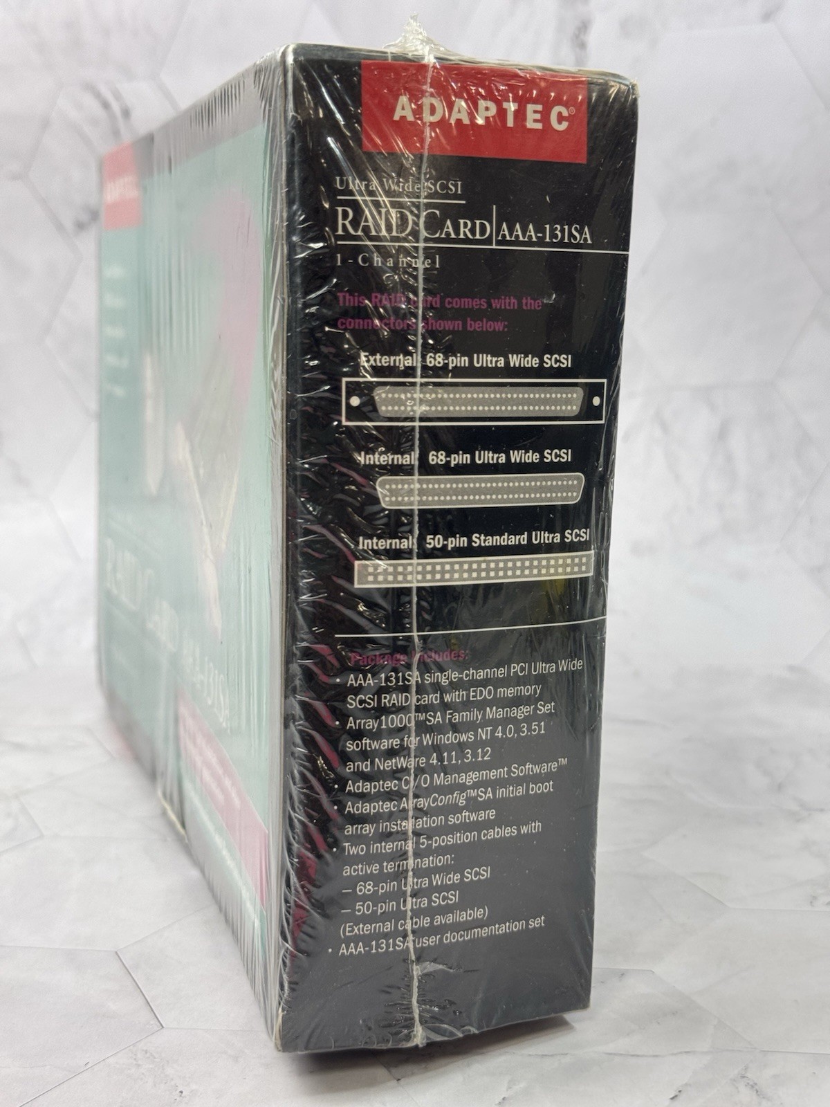 Adaptec SCSI RAID Card AAA-131SA Kit 1- Channel NEW In Box Made In Singapore