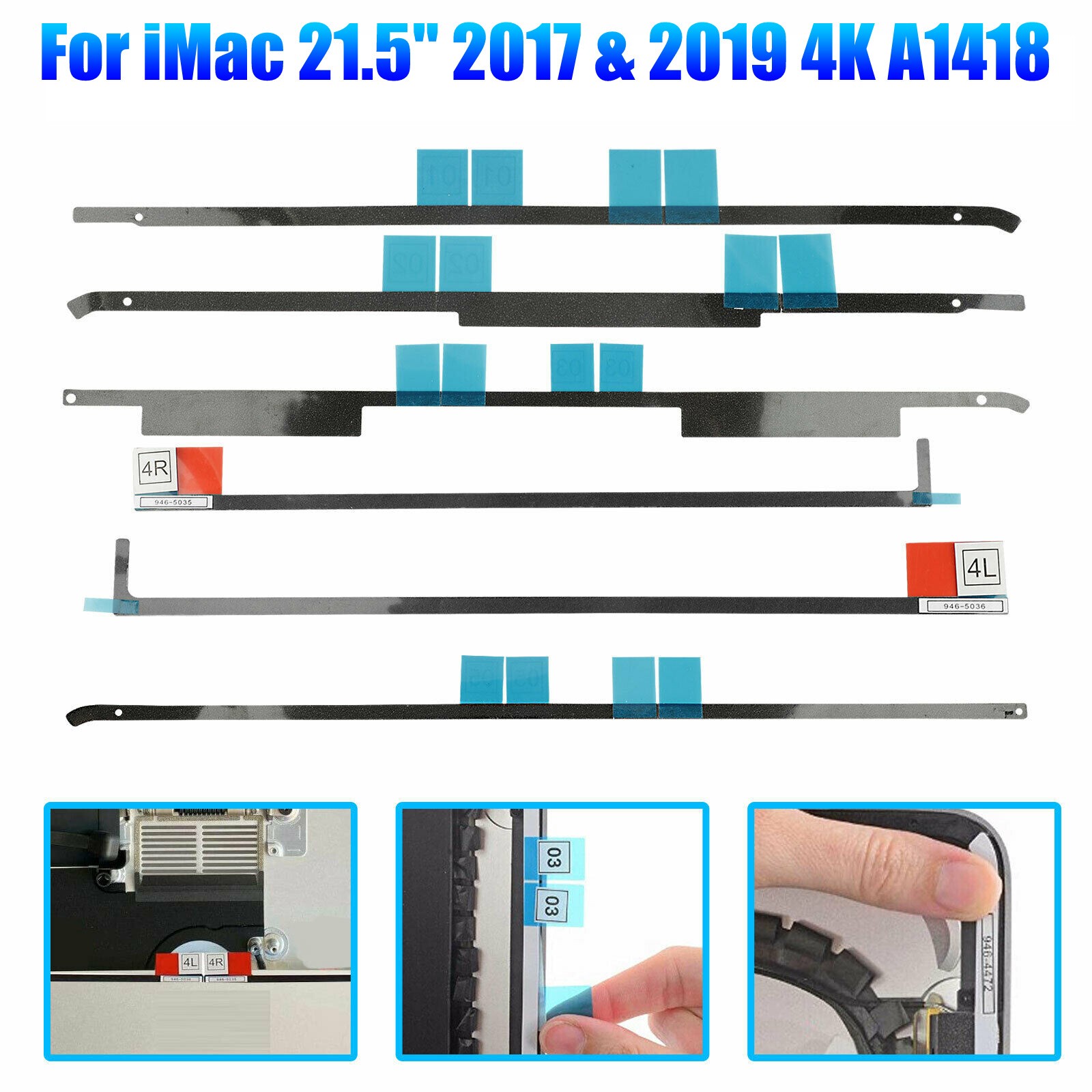 LCD Screen Adhesive Strip Sticker Tape Repair Kit for iMac 21.5″A1418 2017 2019