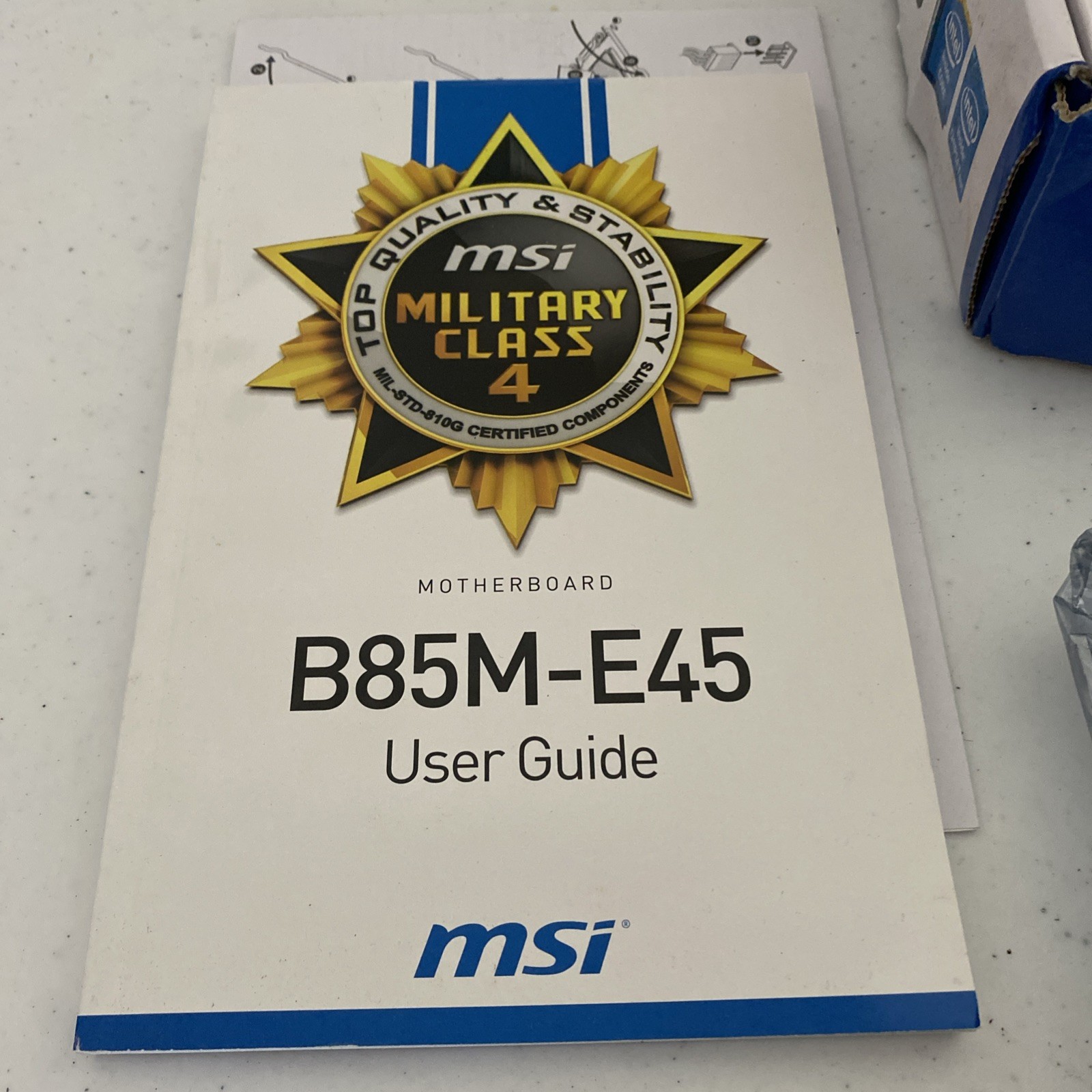 MSI B85M-E45 Socket 1150 Intel B85 HDMI SATA 6Gb/s USB 3.0 Motherboard Untested