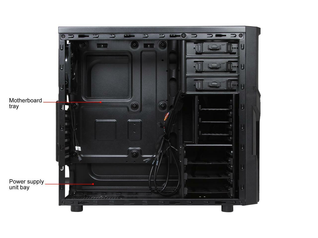 Thermaltake Versa H21 Mid Tower Computer Case with USB 3.0 and All-Black Interio