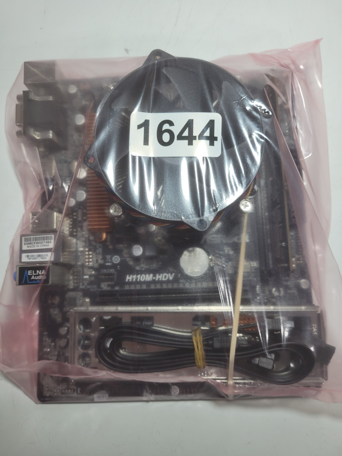 ASRock H110M-HDV Motherboard I5-6500 4GB RAM, IO Shield #1644
