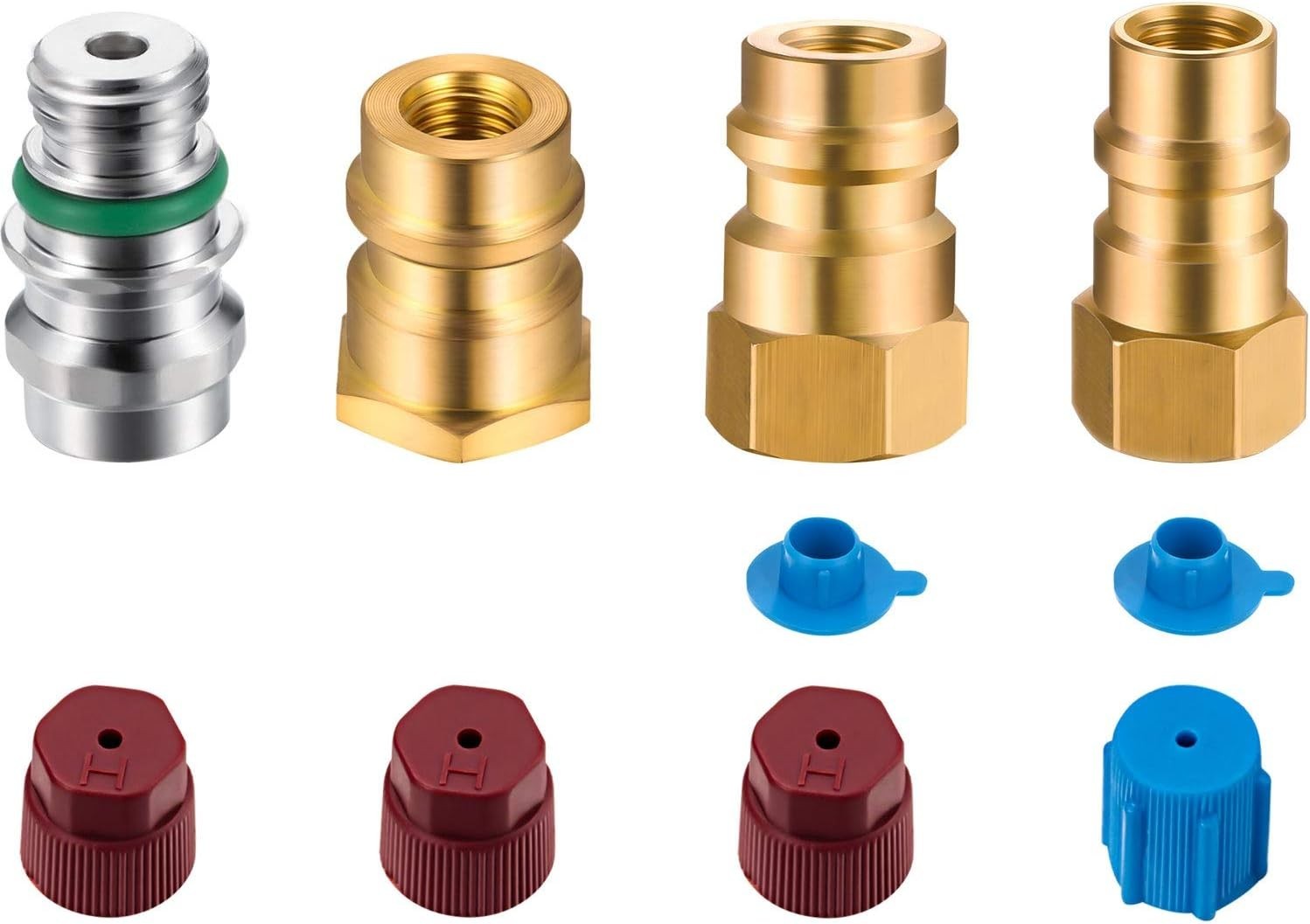 4 Pieces VA-LH11 A/C Pro R-12 to R-134a Retrofit Conversion Adapter Fitting C…