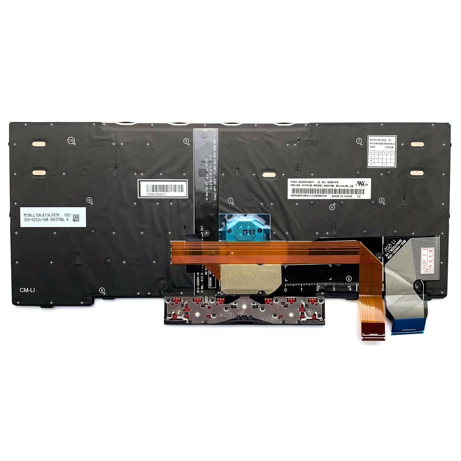 Genuine US Keyboard Backlit For ThinkPad X280 X390 X395 L13 01YP040 01YP080