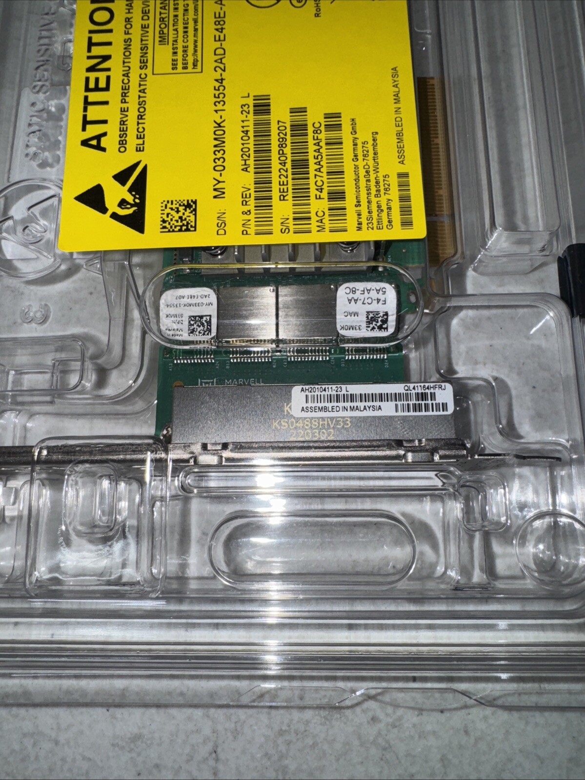 Dell Qlogic QL41164HFRJ Quad Port 10GbE RJ-45 10GBase-T Network Card 33M0K