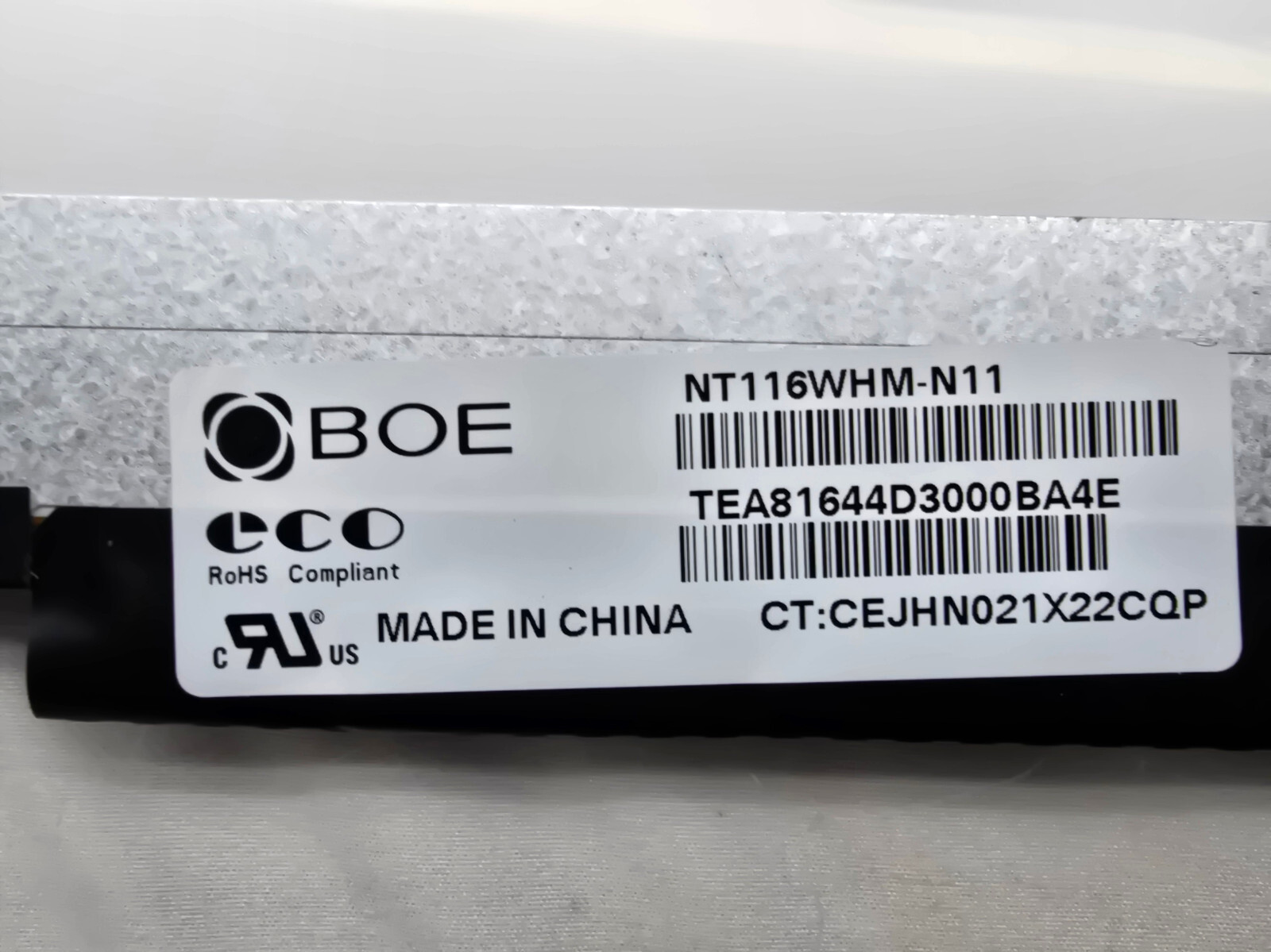 BOE NT116WHM-N21 V8.0 11.6 inch Laptop LCD Screen Grade B
