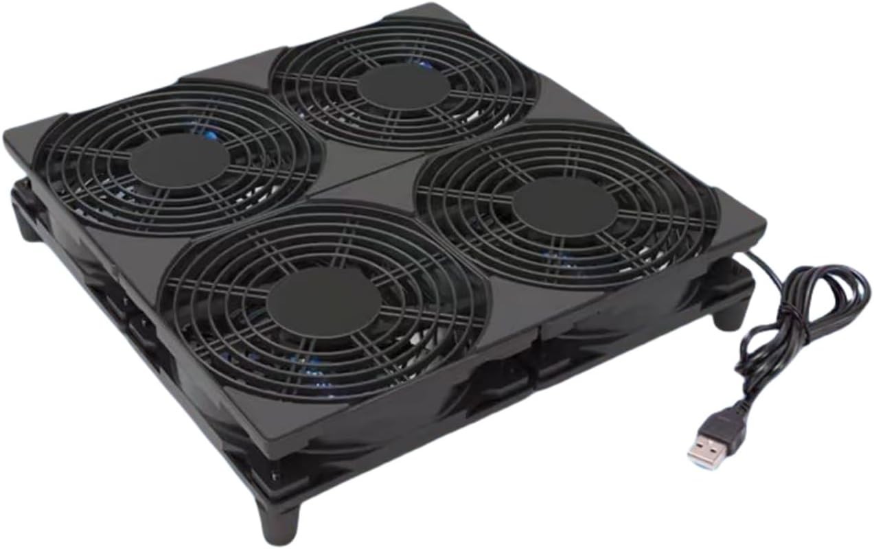 Portable 5V USB Powered Cooling Fan Set – 4 Individual Fans for Maximum Airflow