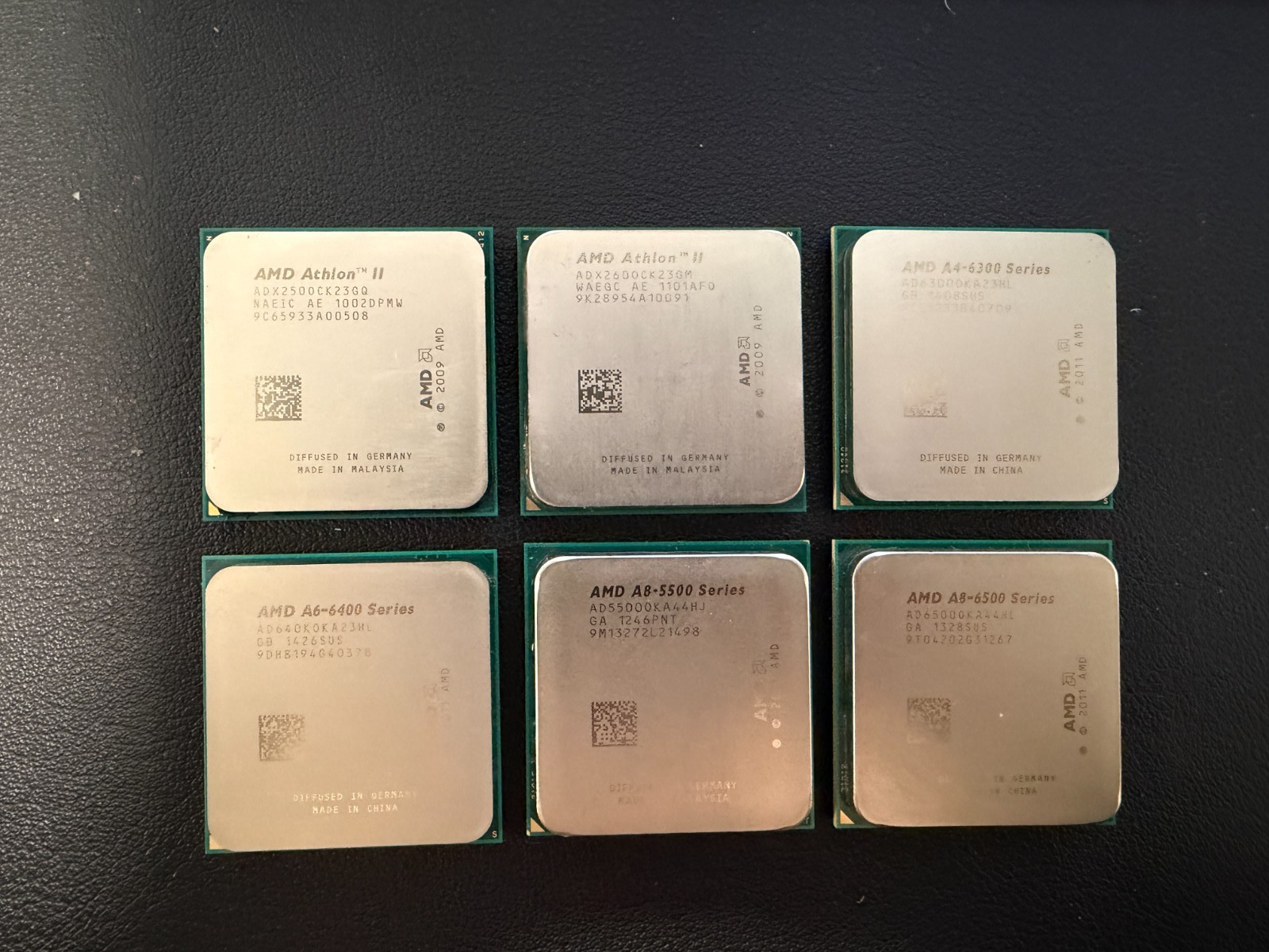 LOT OF 6 AMD CPU CORE PROCESSORS — See description for info!