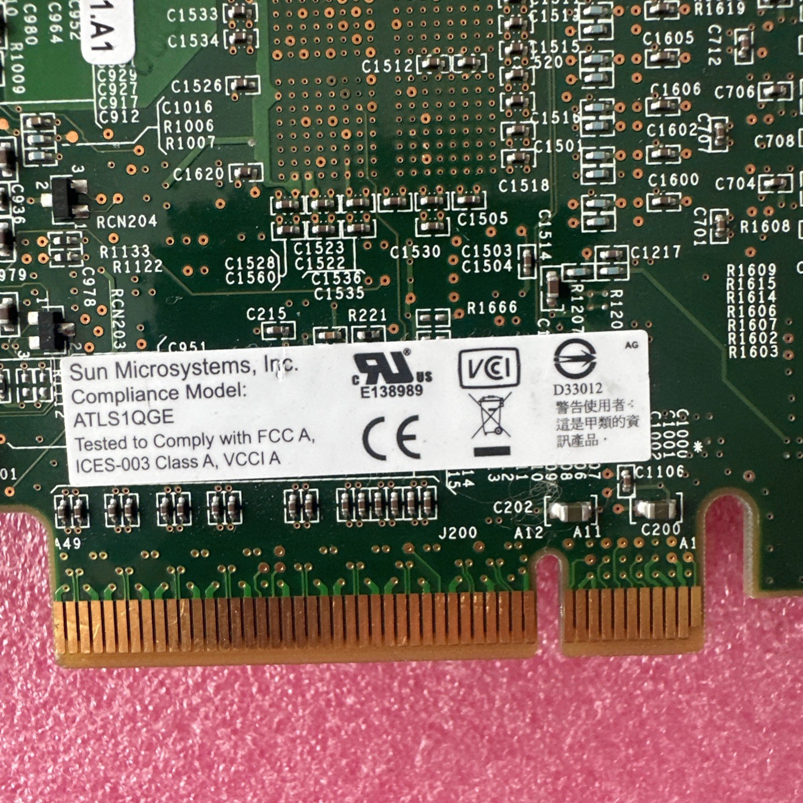 Sun 501-7606 ATLS1QGE 4-Port RJ45 PCIe 1Gbps Ethernet Network Card ✅SFF