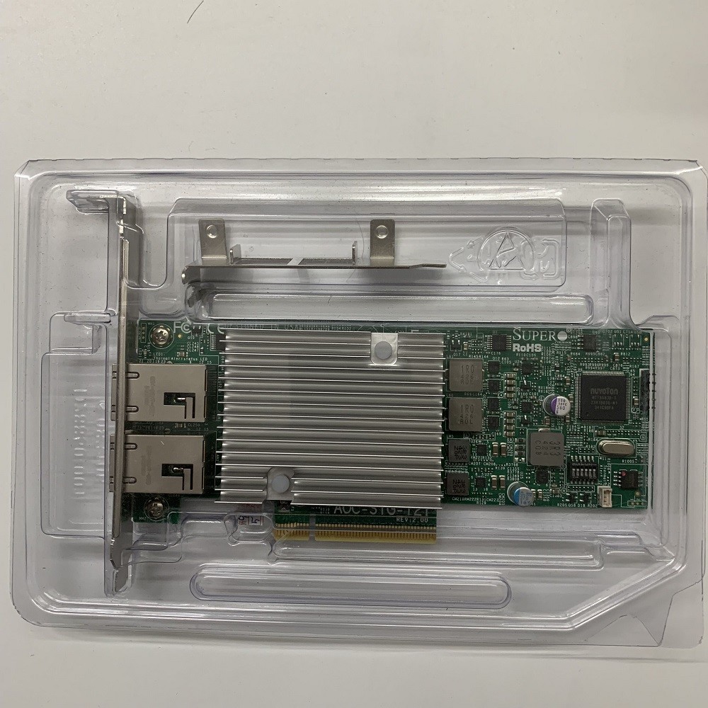 Supermicro AOC-STG-i2T Dual Port 10GbE Ethernet PCI-E Adapter Low &Hight Profile