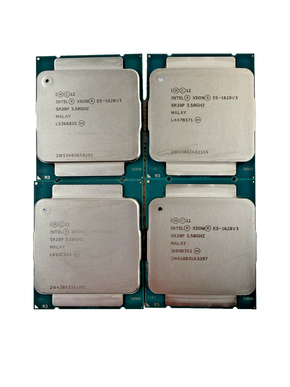 Lot of 16 Mixed CPUs Intel Xeon E5 Series E3 Series See Description