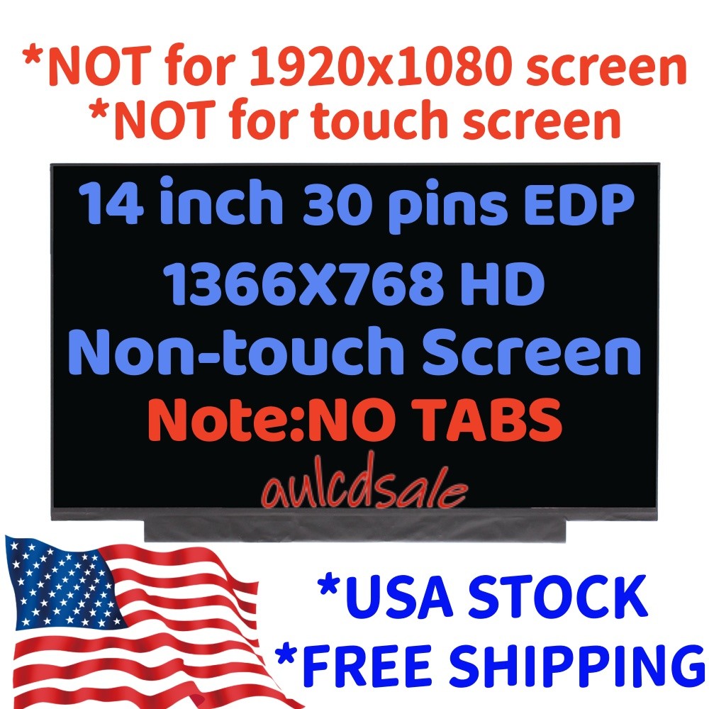 For CHIMEI INNOLUX N140BGA-EA4 REV C3 LCD Screen HD 1366×768 TESTED 14inch 30pin