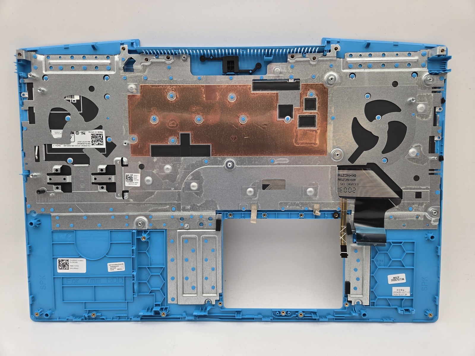 Dell G Series G3 3590 Upper Palmrest With Backlit Keyboard P0NG7 0JP6X XPD6N