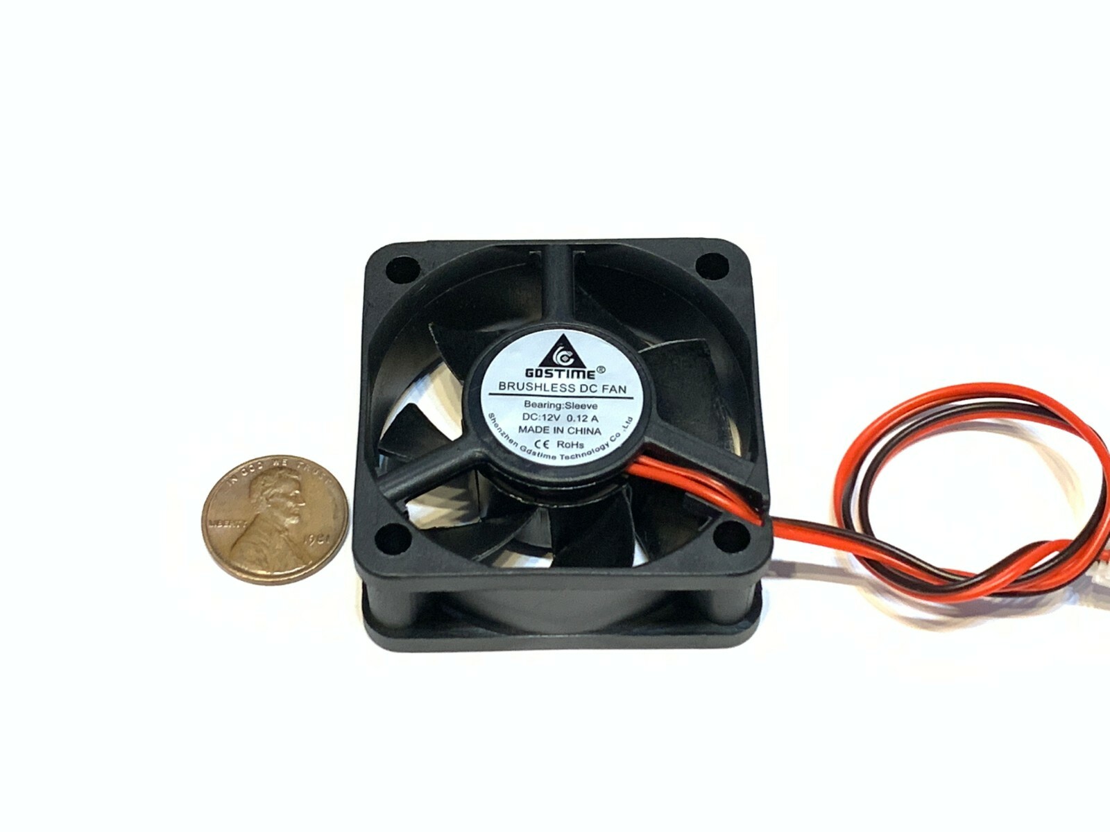 4 Pieces GDStime 12v exhaust computer 3d printer 2pin brushless case dc 50mm A35
