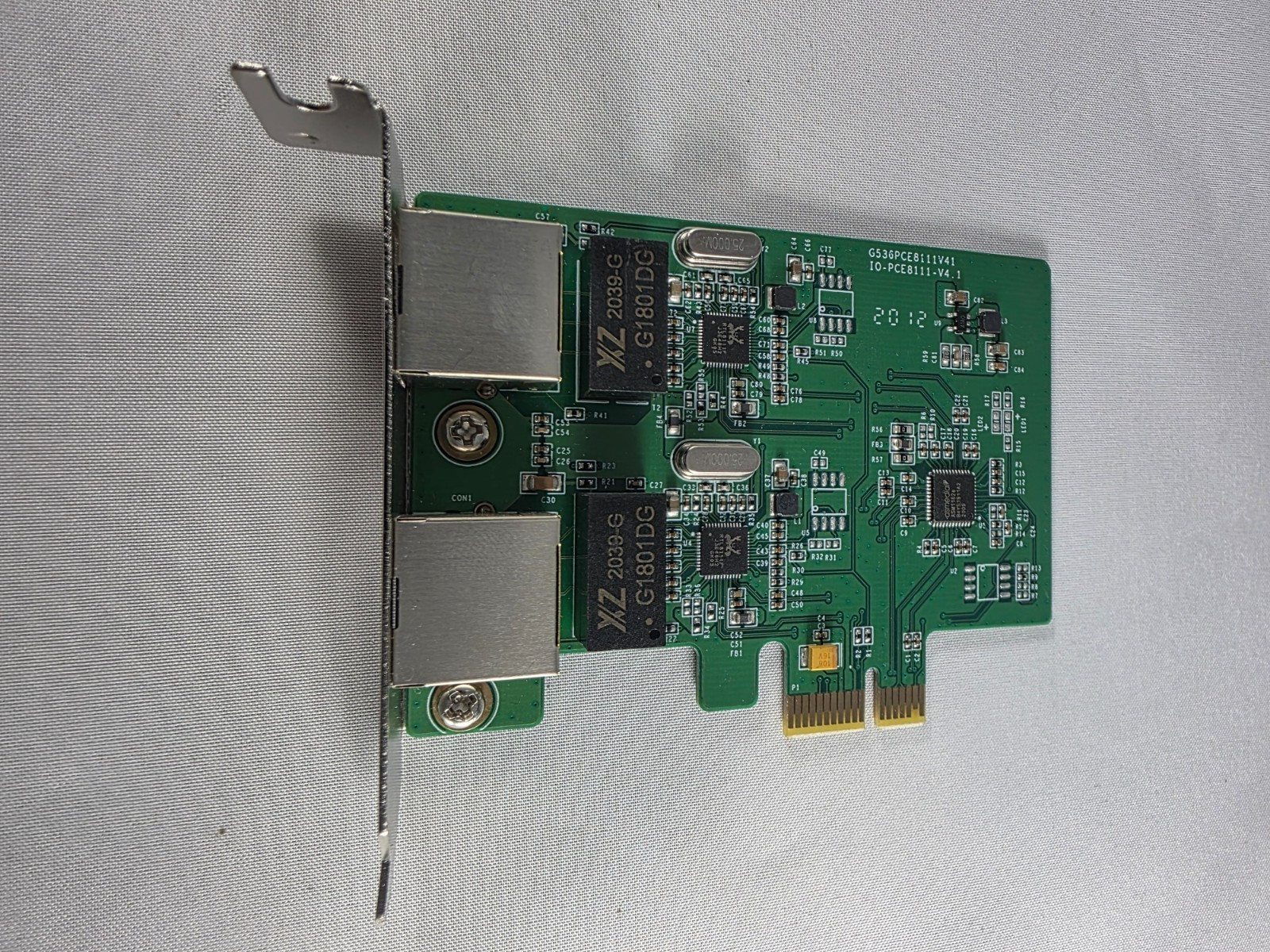 SYBA SD-PEX24033 2 Port Gigabit Ethernet PCIe x1 Network Card Low Profile NIC