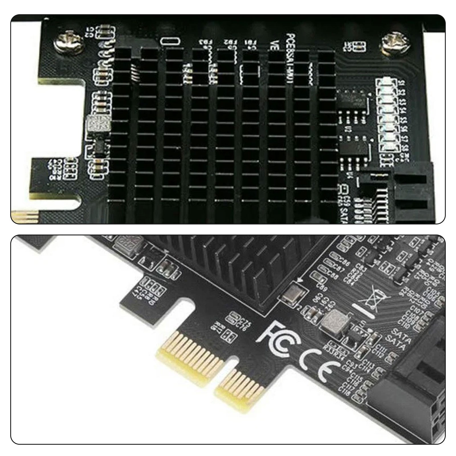 8-Port SATA 3.0 PCI Express Expansion Card PCI-E Controller 6G Adapter for HDDcD