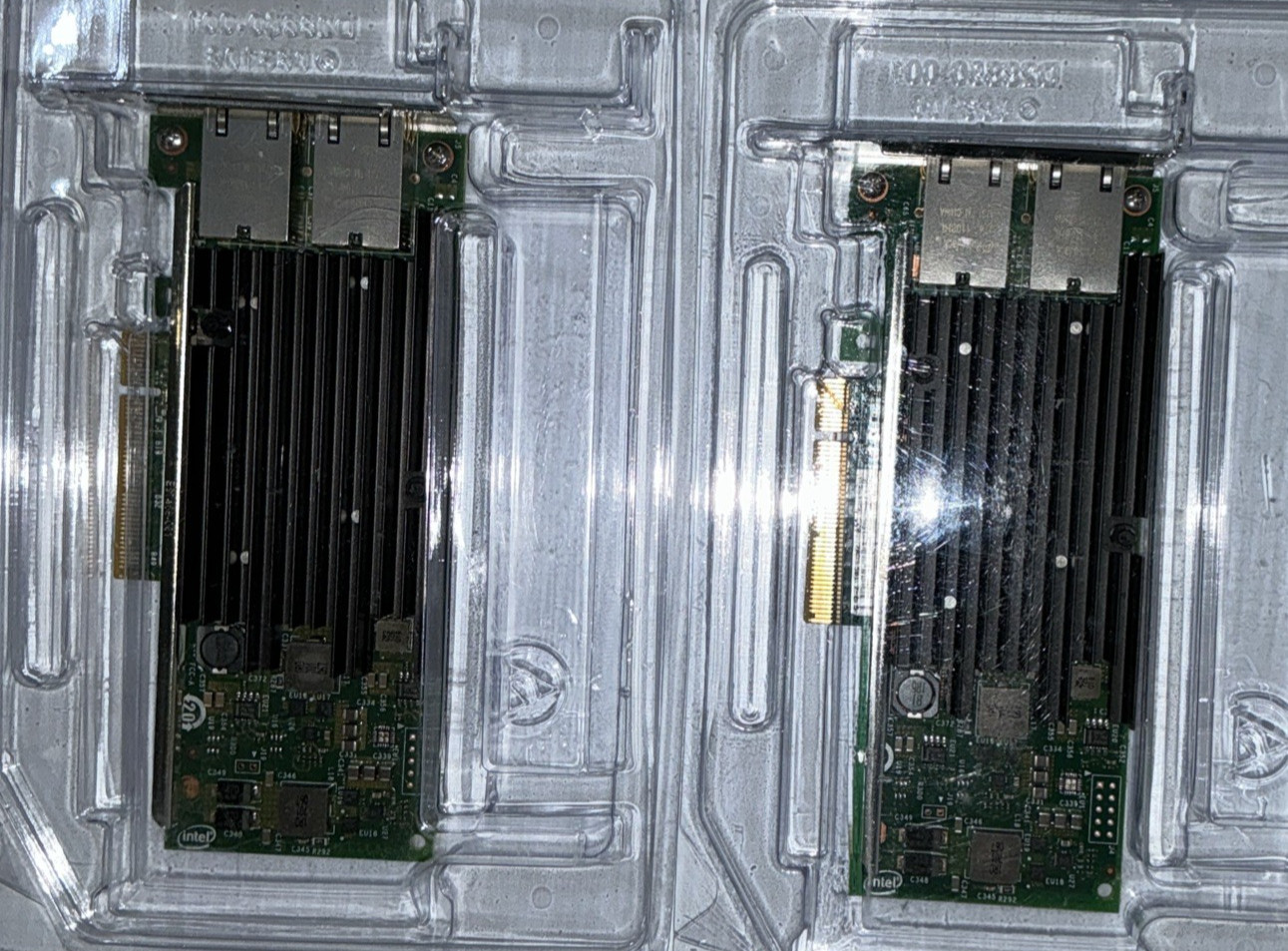 Lot of 2 Lenovo X540-T2 49Y7972 10GbE Dual Port PCIe LP Adapter 00JY856