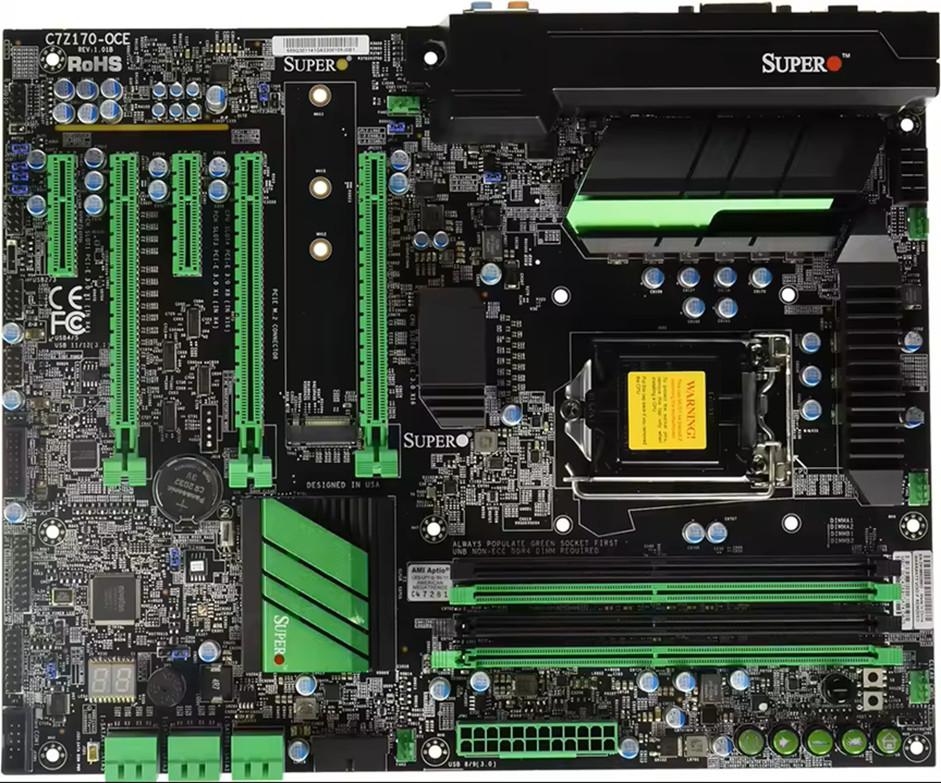 Supermicro C7Z170-OCE ATX Motherboard – Quality Motherboard for Gaming – NEW!!