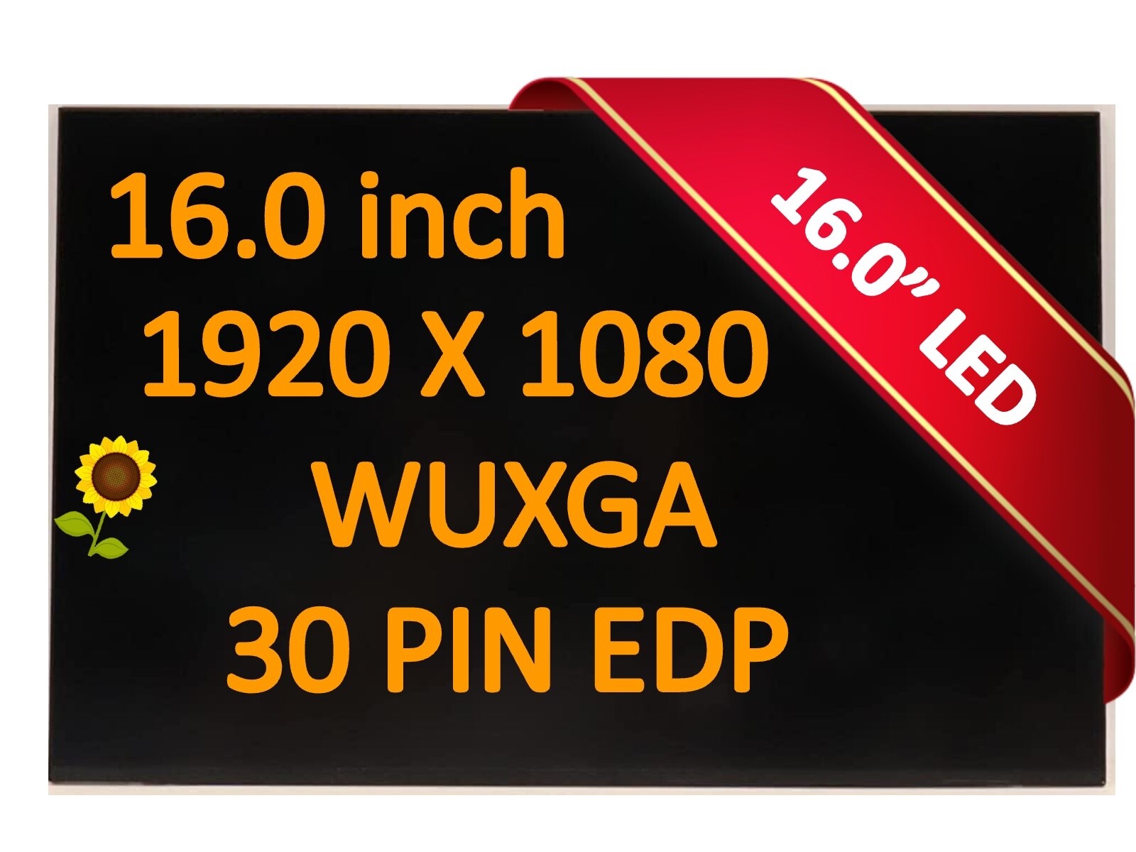 SD11E38377 1920*1200 EDP 30 Pins 16.0 Laptop LED LCD Screen Matrix Replacement