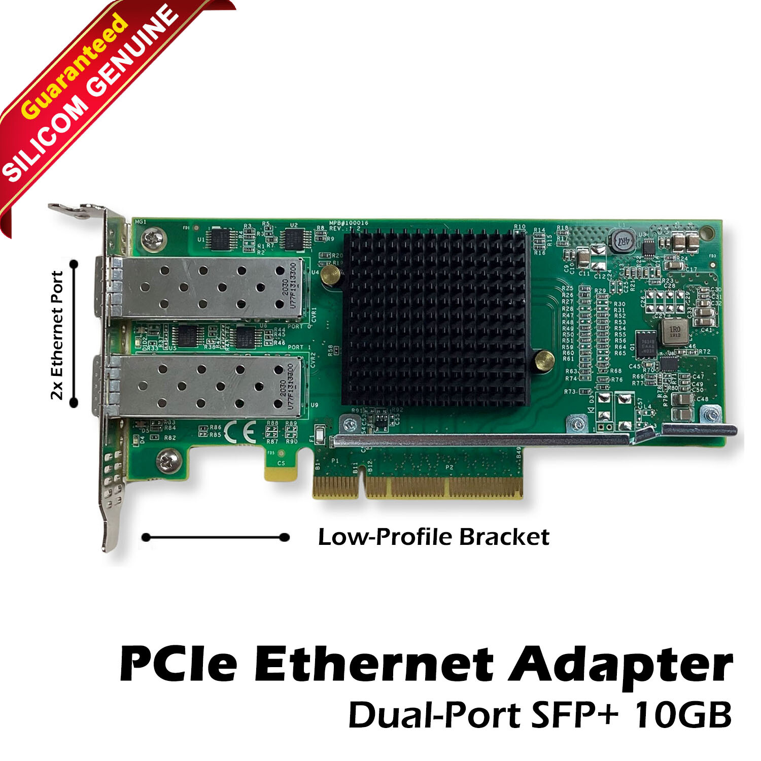 Silicom Dual-Port SFP+ 10GbE Intel 82599ES PCIe Network Card PE210G2SPI9AE-XR-NU