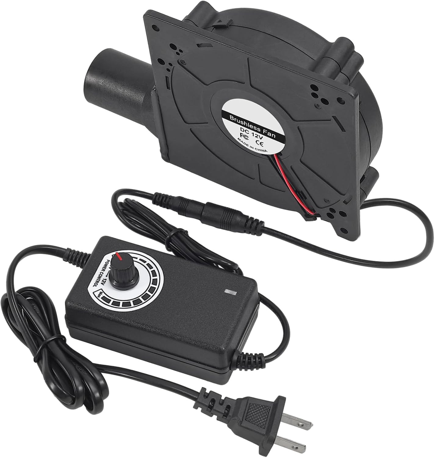120Mm 12V BBQ Blower Fan ,120Mm X 32Mm Dual Ball Blower Fan 12V with 110V