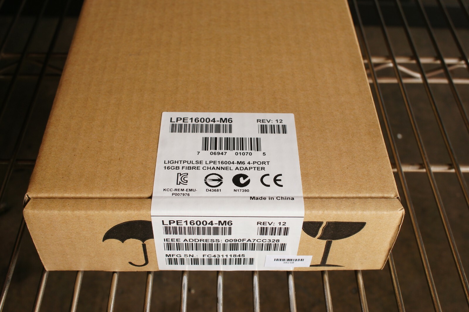 NEW EMULEX LightPulse LPE16004-M6 4-Port 16GB FIBRE Channel Adapter