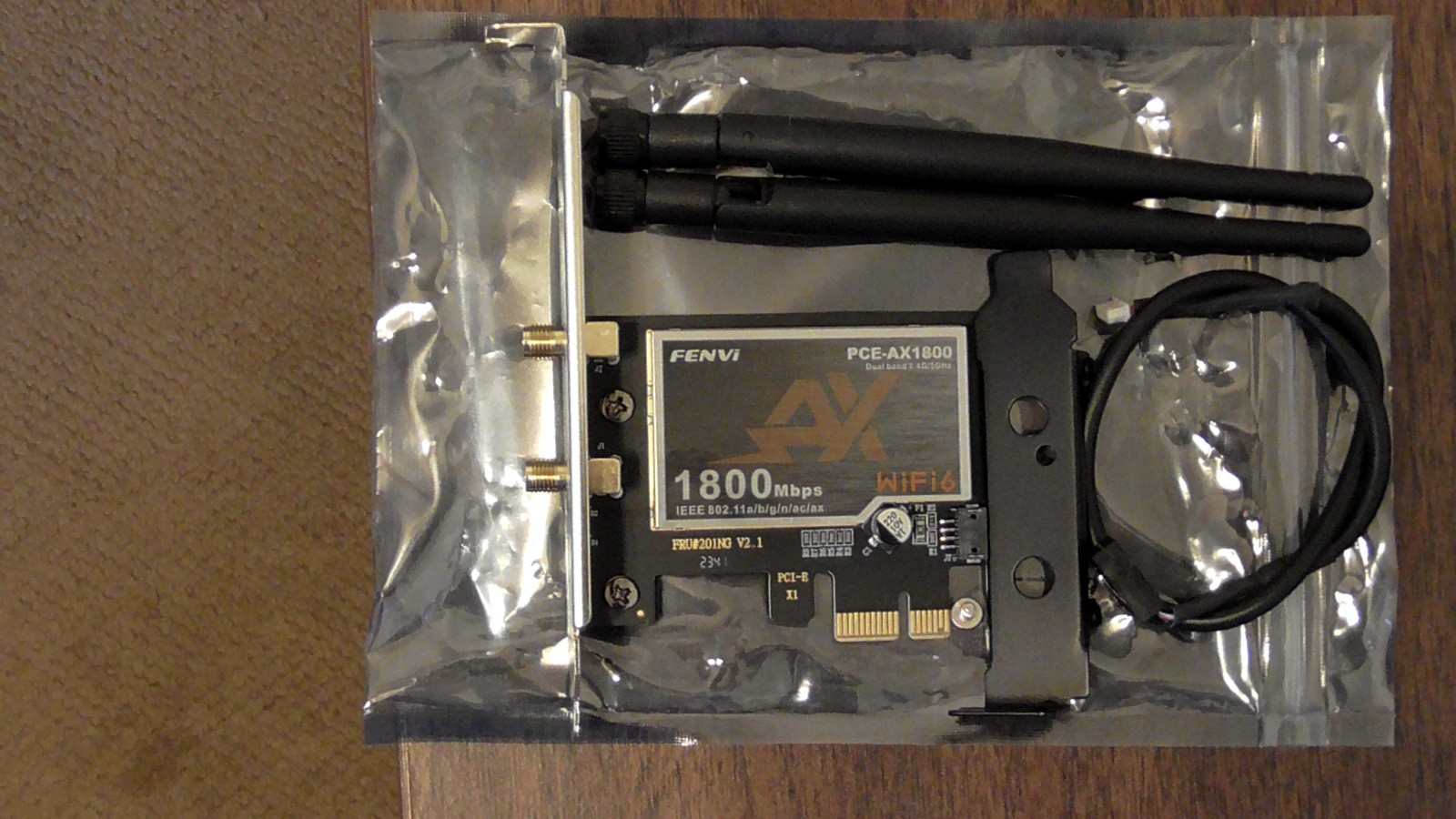 FENVI AX1800 WiFi 6 Adapter BT 5.2 1800Mbps PCIE Wireless Adapter Dual Band 5Ghz