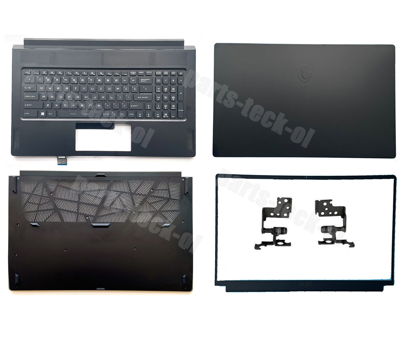 New for MSI GS76 Stealth MS-17M1 LCD Back Cover&Bezel&Palmrest&Bottom&Hinges