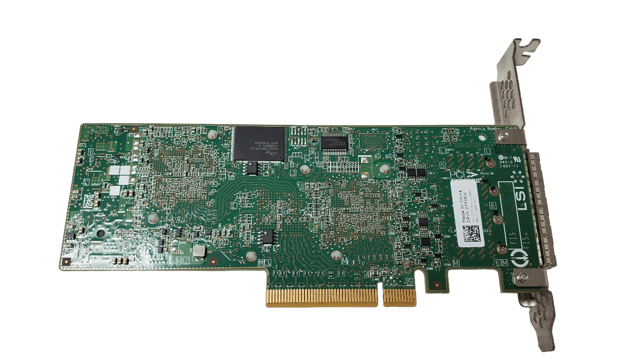Dell TFJRW Quad Port SAS 6Gbs PCI-e HBA LSI 9206-16e 1V1W2 Full Height Bracket