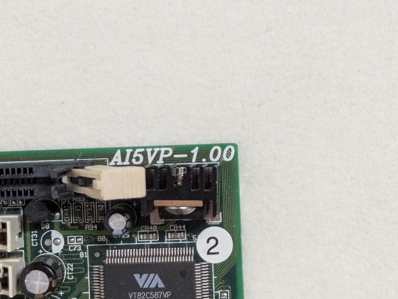 Vintage TMC AI5VP-1.00 Socket 7 Pentium Motherboard w/Pentium CPU