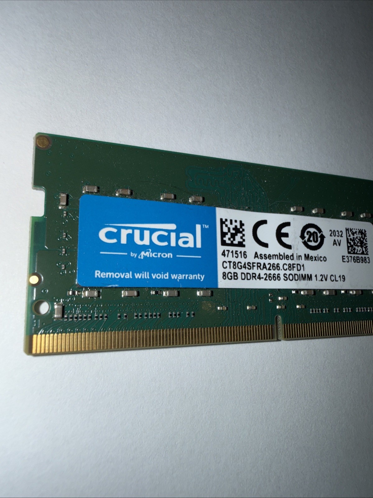 Crucial SODIMM 8GB (1x8GB) RAM DDR4 2666MHz CT8G4SFRA266