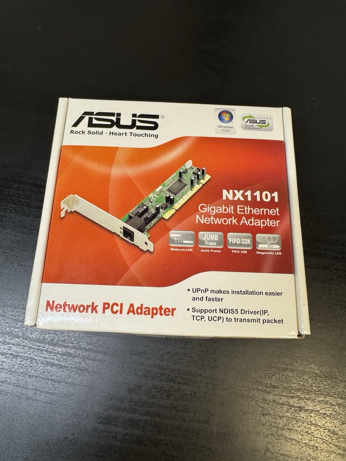 ASUS 10/100/1000Mbps Gigabit PCI Ethernet Adapter (NX1101)