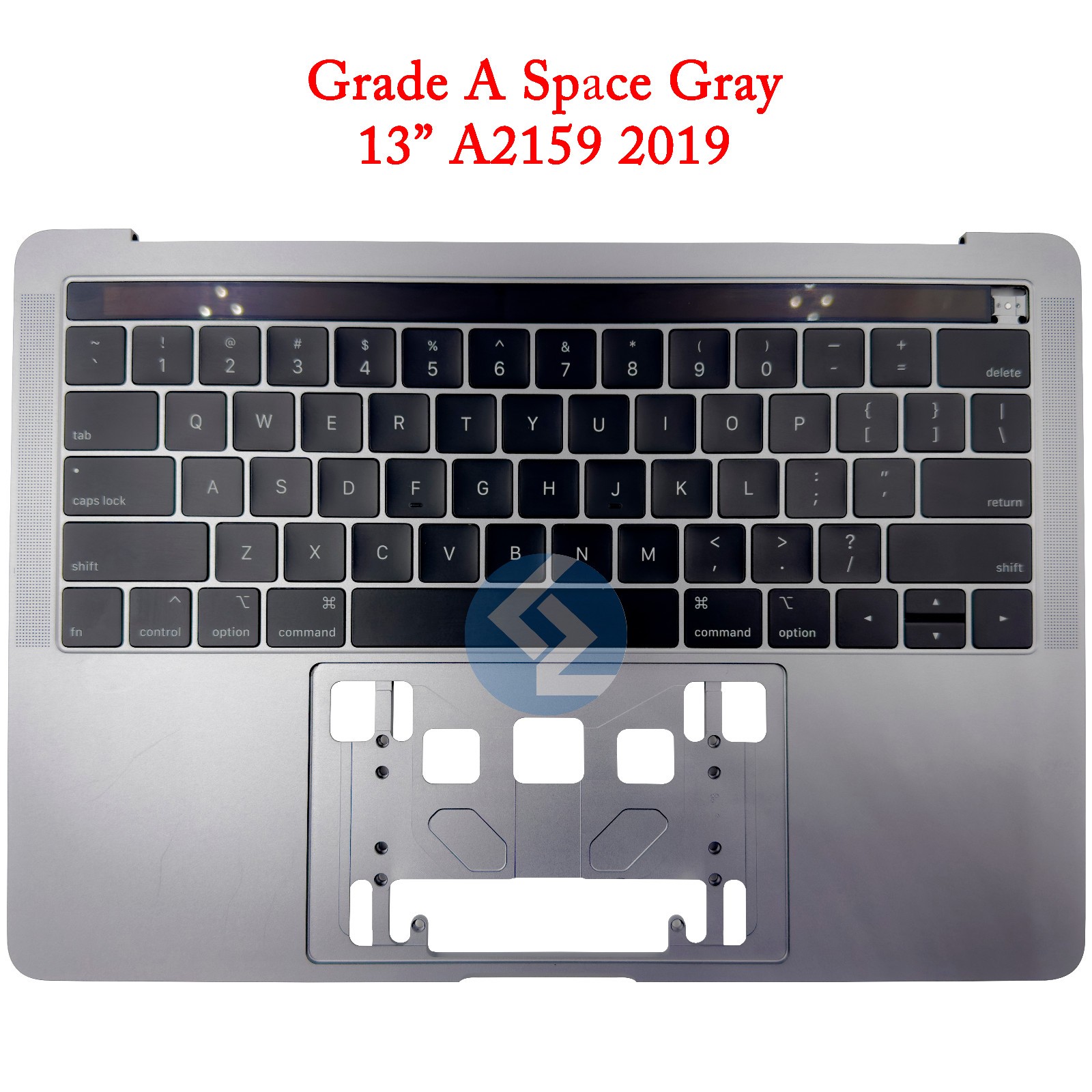 Grade A Space Gray US Keyboard Topcase Touch Bar for Macbook Pro 13″ A2159 2019