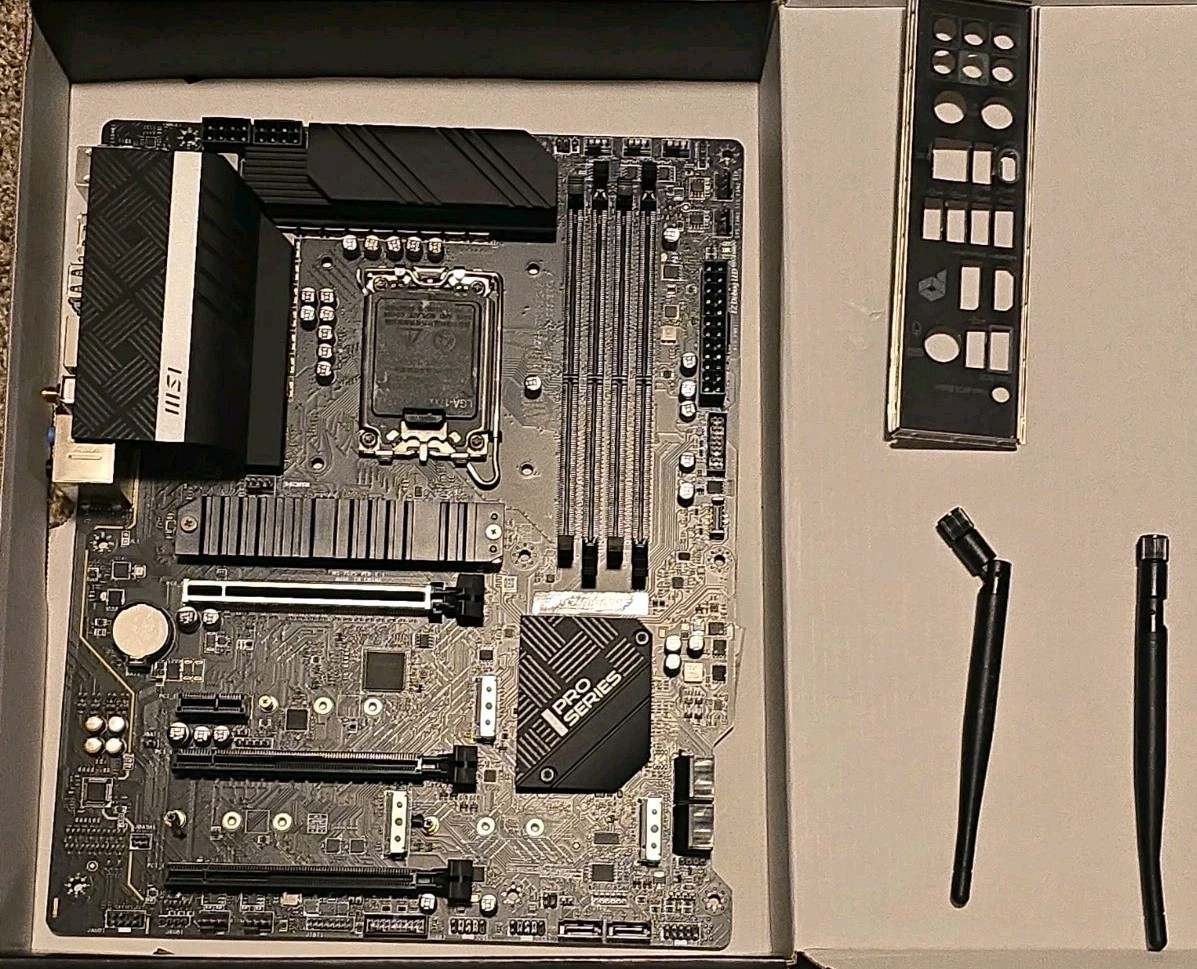 BUNDLE MSI PRO Z690-A WiFi DDR5 LGA 1700 ATX DDR5 Motherboard & Contact Frame