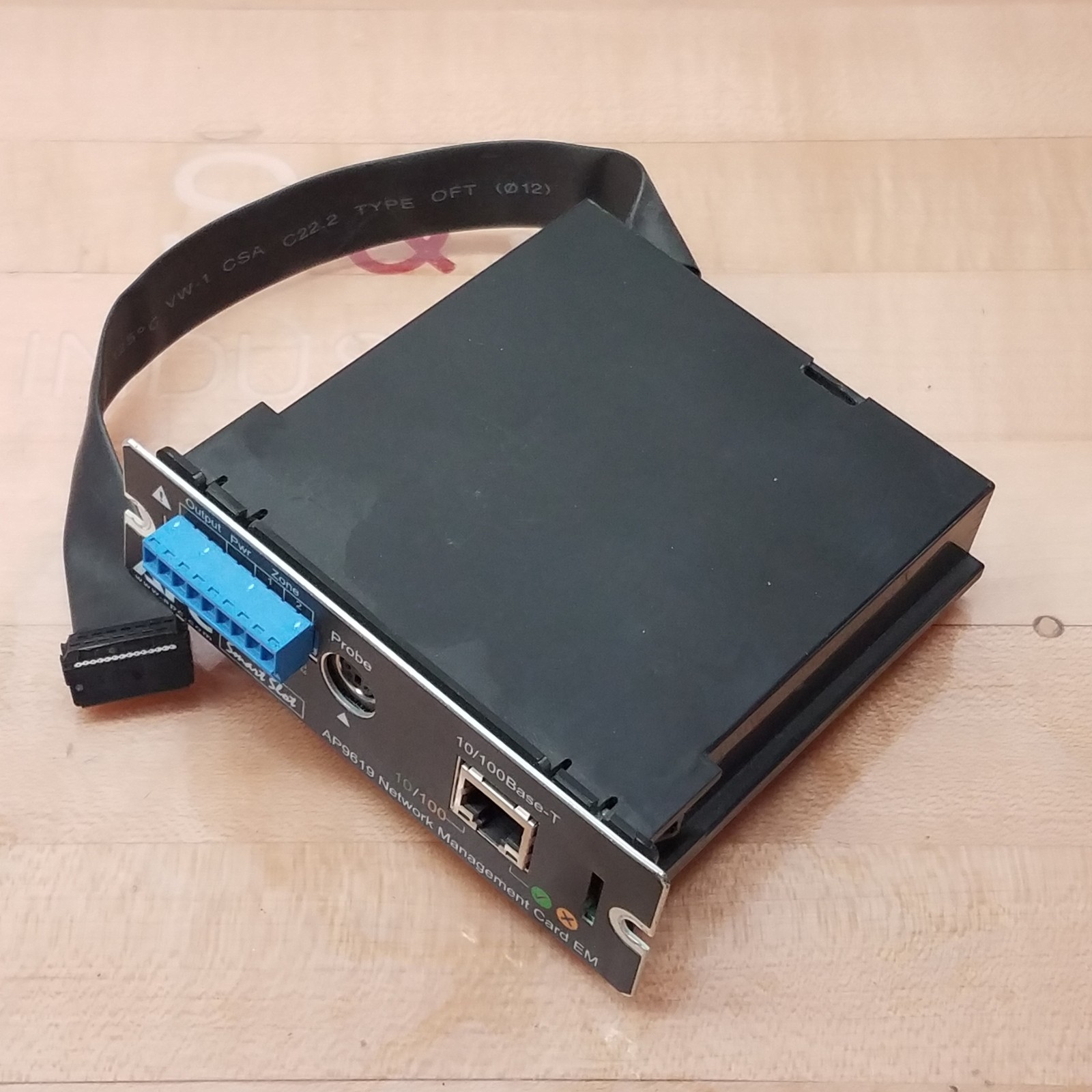 APC AP9619 Network Management Card, 10/100Base-T, Smart Slot – USED