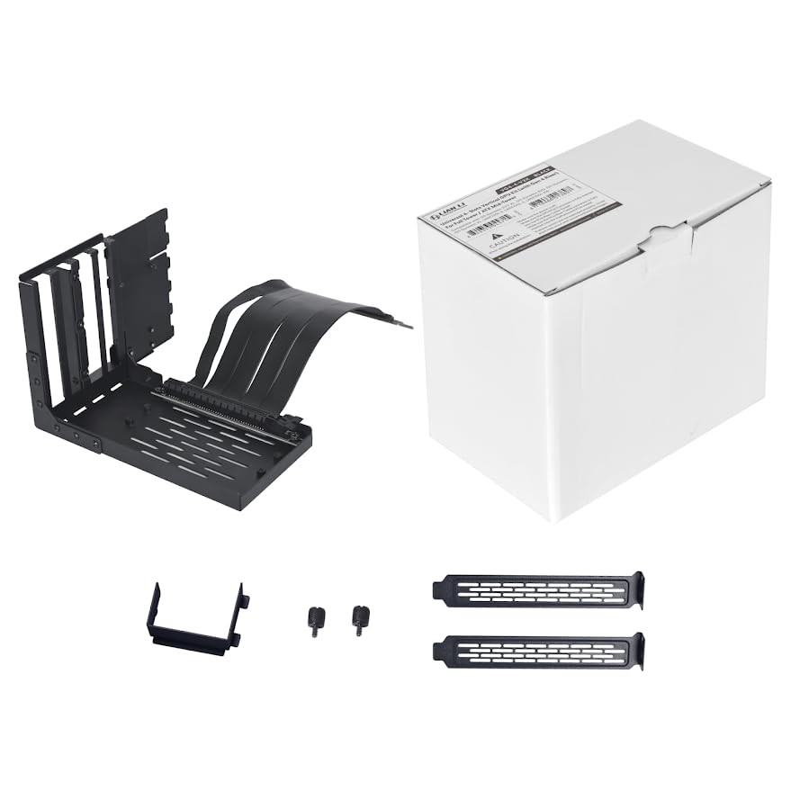 Lian Li Universal 4- Slots Vertical GPU kit (with Gen 4 Riser) Black