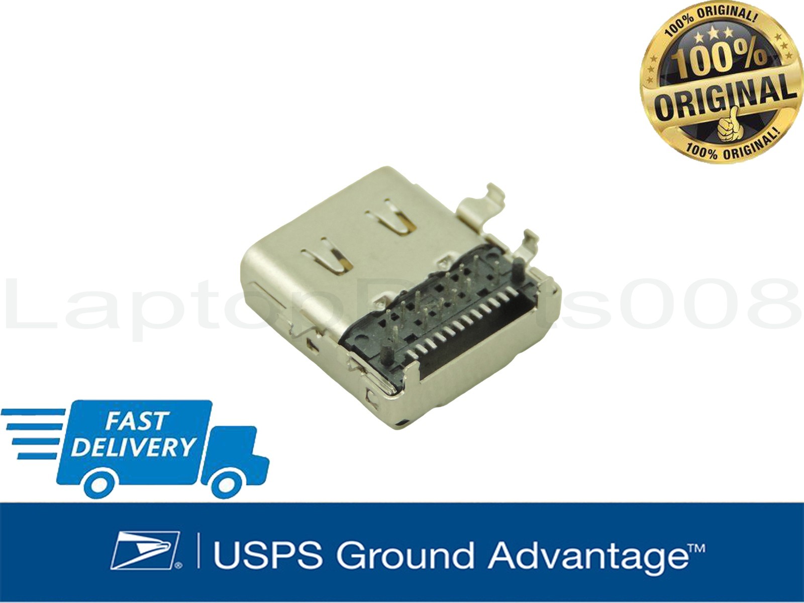 Type-C USB Charging Port DC IN Power Jack Plug For HP Chromebook x360 11 G3 EE