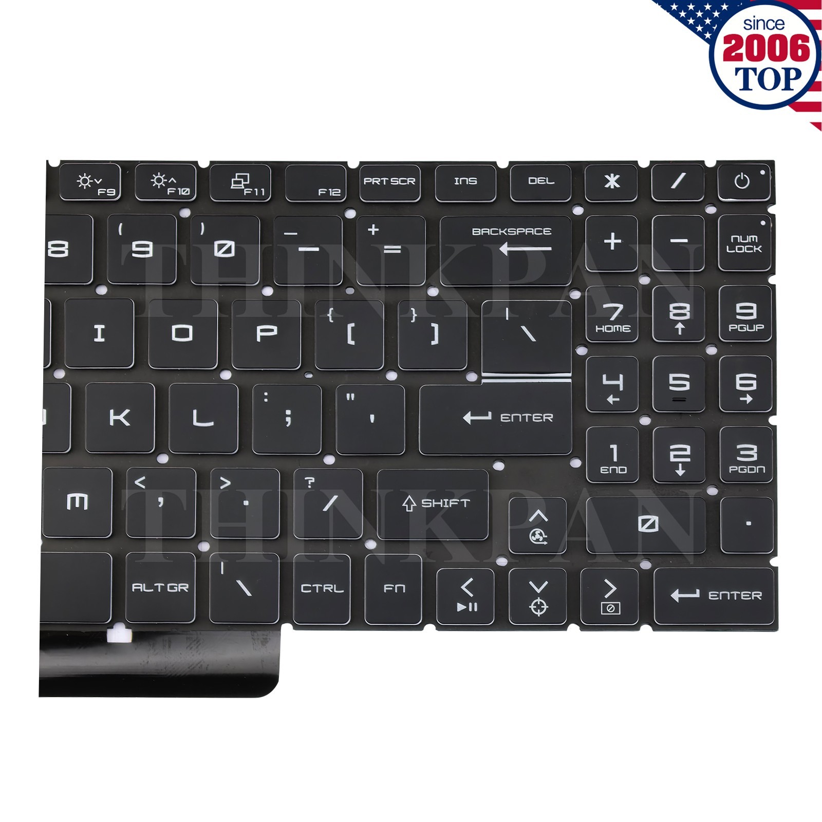New US RGB Backlit Keyboard for MSI Pulse GL66 11UCK 12UCK 12UDK / GL76 11UCK