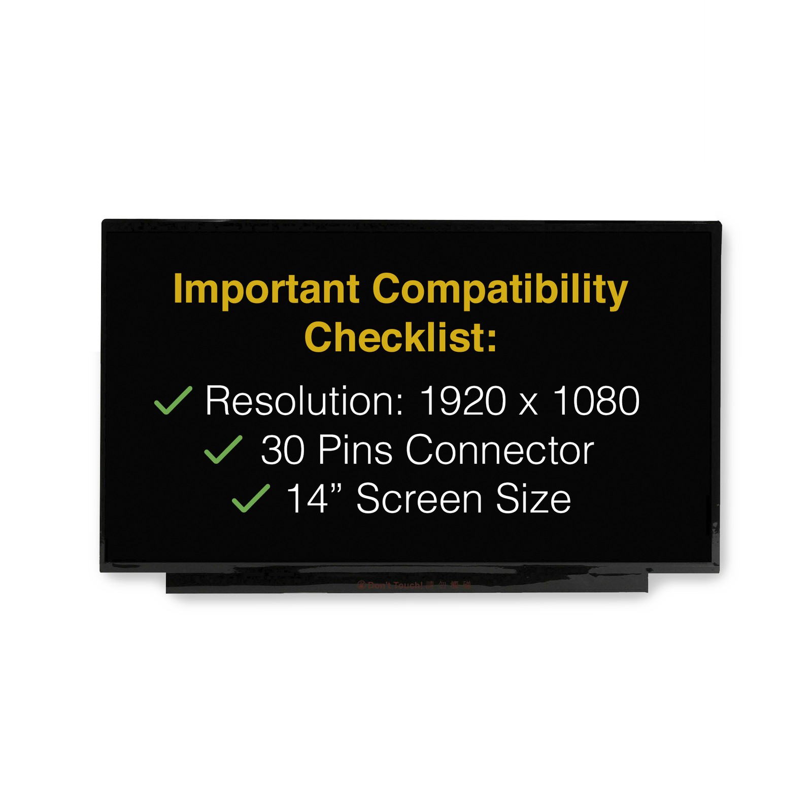 Lenovo FRU 01YN154 30 Pins Screen Replacement LCD LED Display With Tools