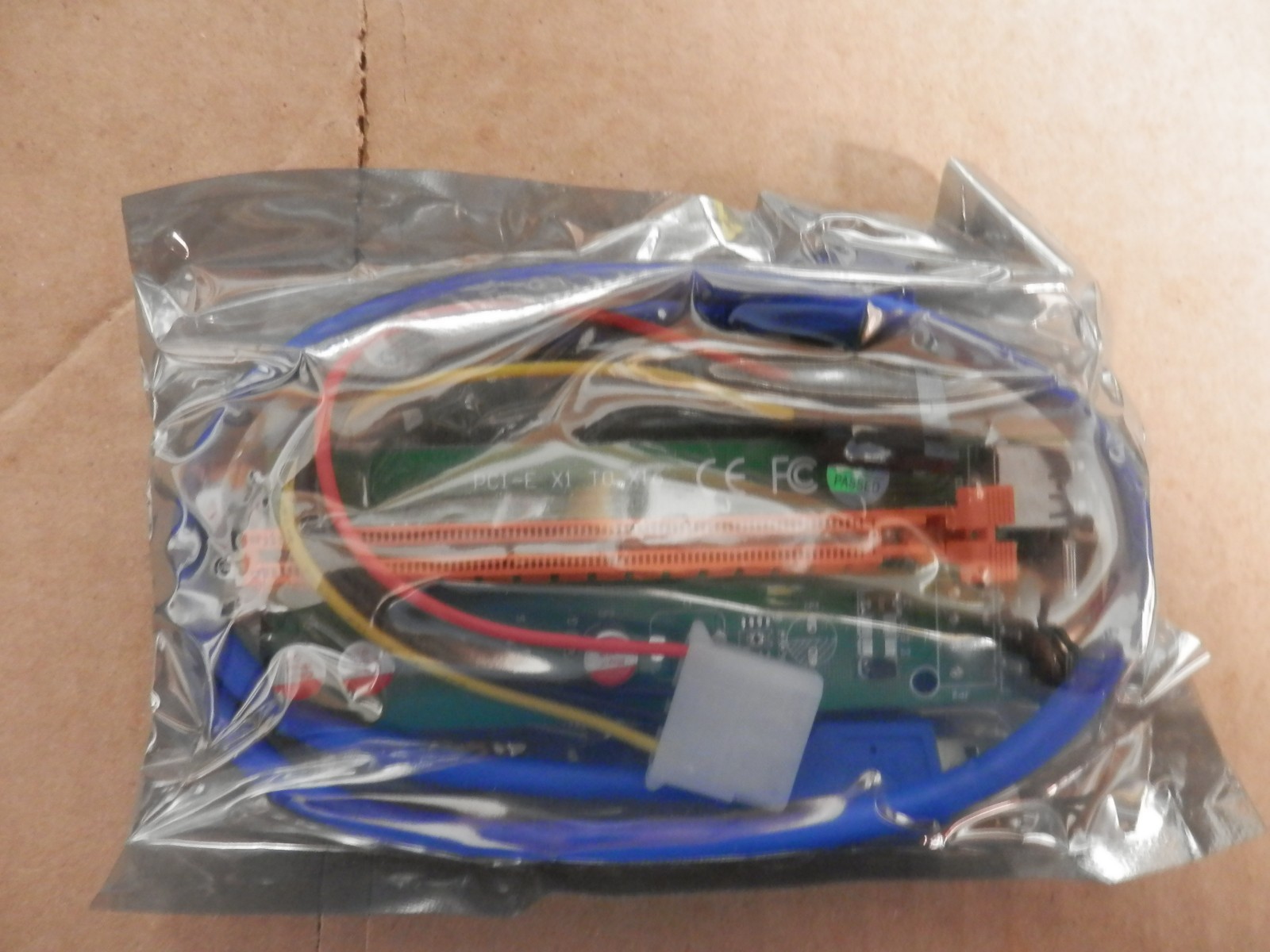 PCIe X1 to X16 Riser, 6 Pin for Graphics Card