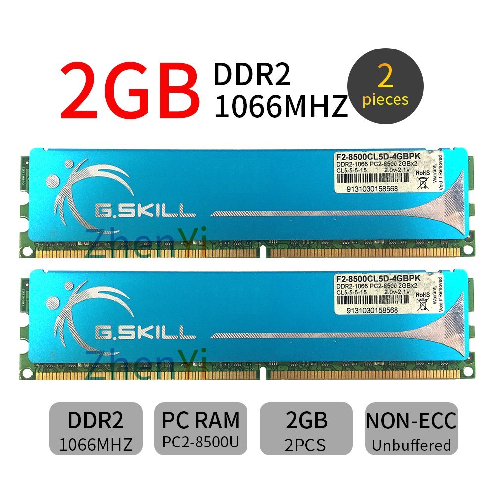8GB 4GB 2GB DDR2 1066MHz PC2-8500U 240Pin OC DIMM RAM Desktop Memory GSKILL