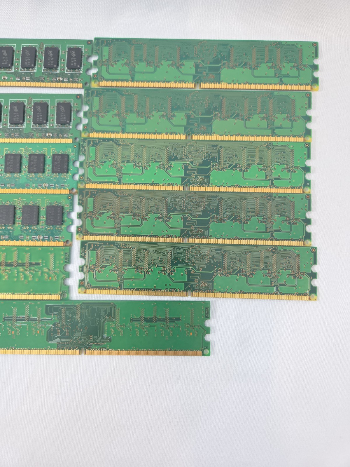 Lot of 11 Mixed Brand & Speed PC2- 1GB + 2GB DDR2 Desktop RAM 6400U + 5300U