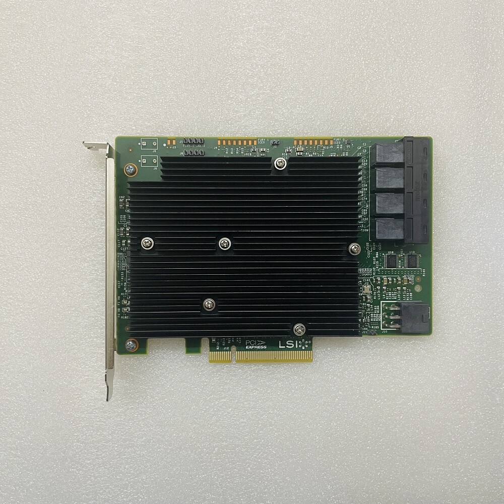 NEW LSI SAS 9300-16I 12GB/S HBA BUS ADAPTER CARD IT Mode 4*SFF-8643 SATA Cable