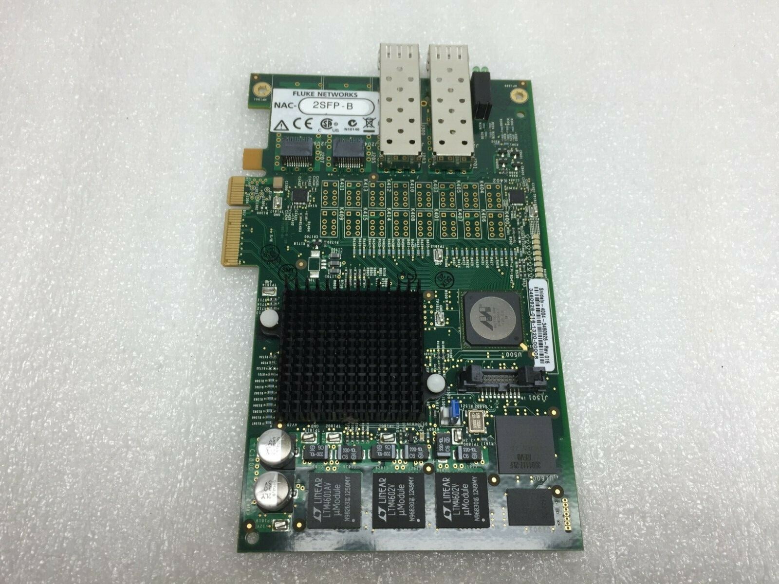 NAC-2SFP-B Fluke Networks Dual Port Fibre Channel Adapter Card Great Condition