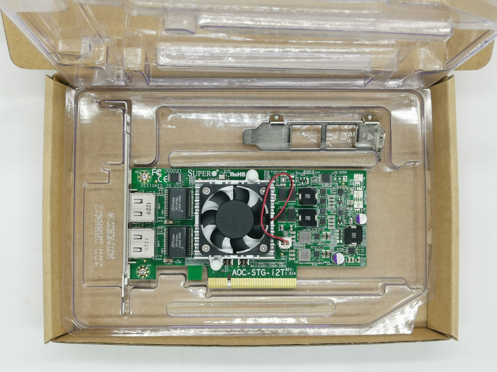 Supermicro AOC-STG-i2T Dual Port 10GbE Ethernet PCI-E Adapter (Intel X540-AT2)