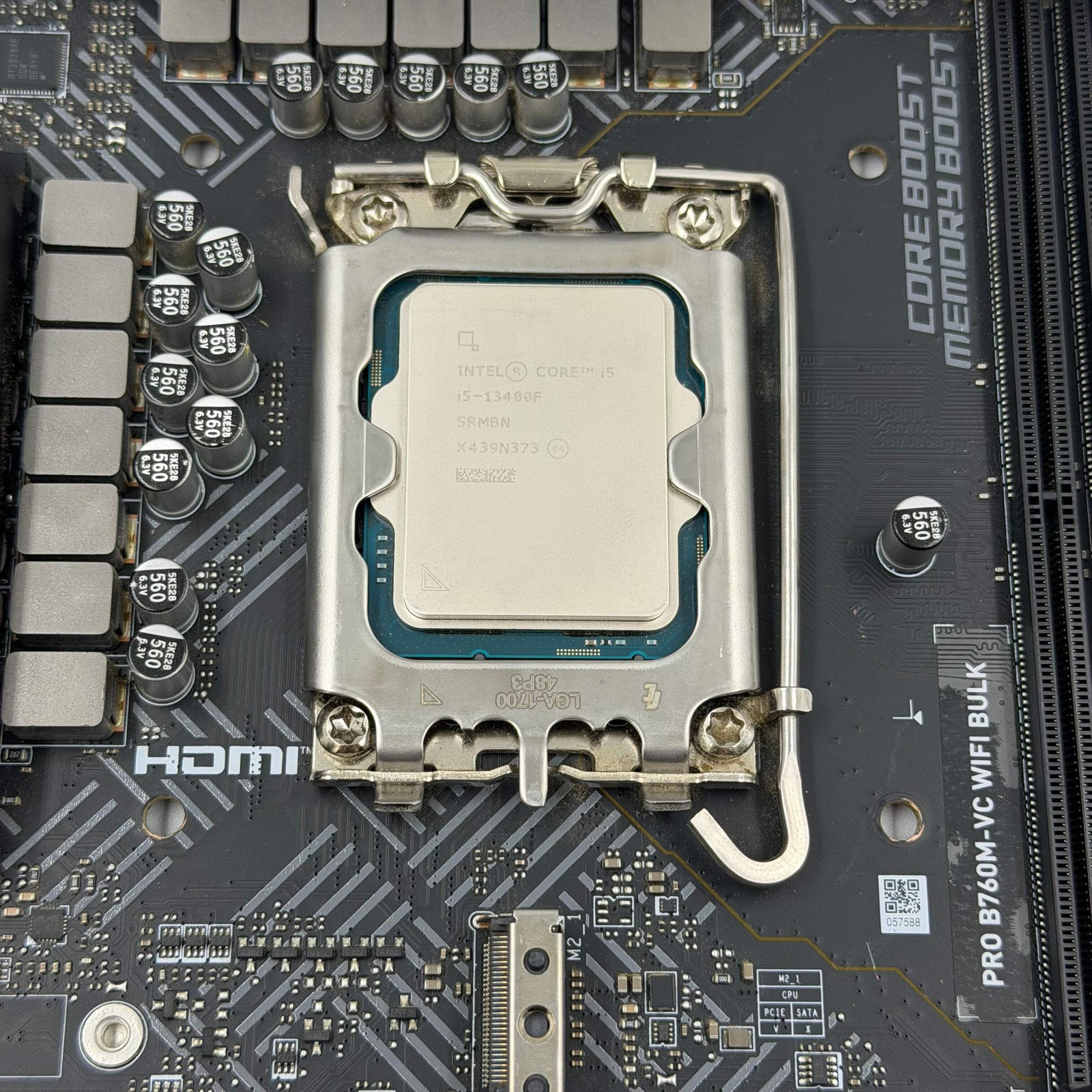 MSi PRO B760M-VC WIFI BULK LGA 1700 w/IntelCore i5-13400F DDR5 Motherboard CPu C