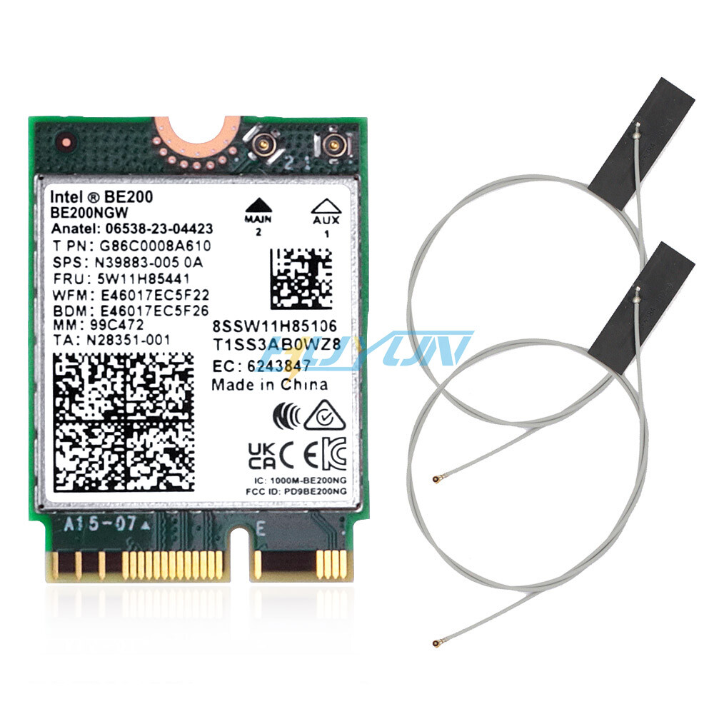 Intel WiFi 7 BE200 BE200NGW NGFF M.2 Wifi Card Tri-band PC wifi Bluetooth 5.4